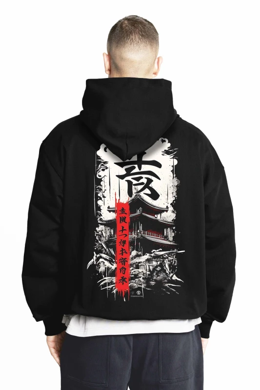 Sweat à Capuche Château Chinois – Style Zen Urbain