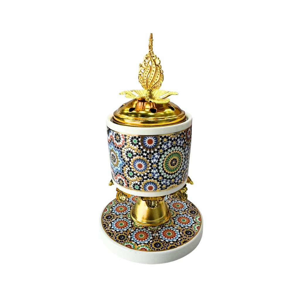 Mbikhra design unique du Zellige Marocain – Encensoir élégant