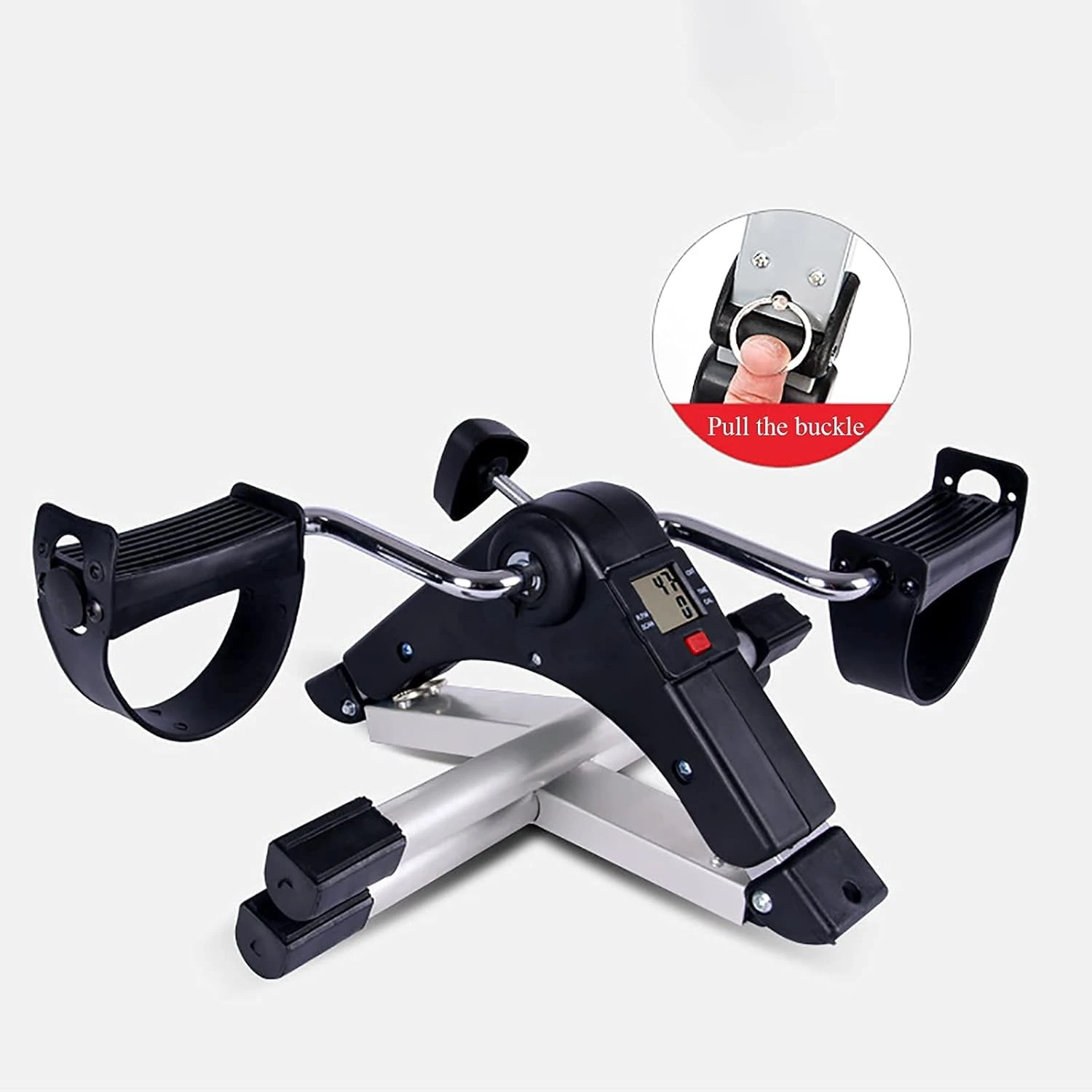 Mini Pédalier Électrique Pliable avec Écran LCD