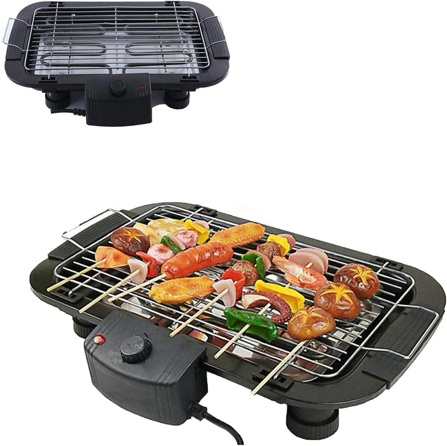 Barbecue Électrique de Qualité Supérieure 1500W – Sans Fumée, Contrôle de Température